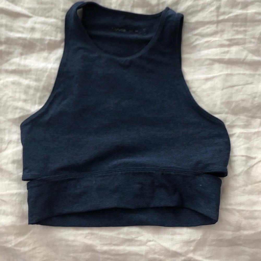 Outdoor Voices Navy Sports Bra with Backstrap